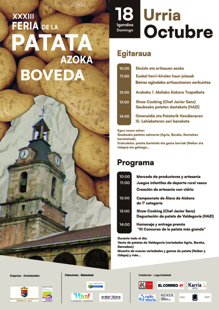 Cartel Feria de la Patata de Valdegovía